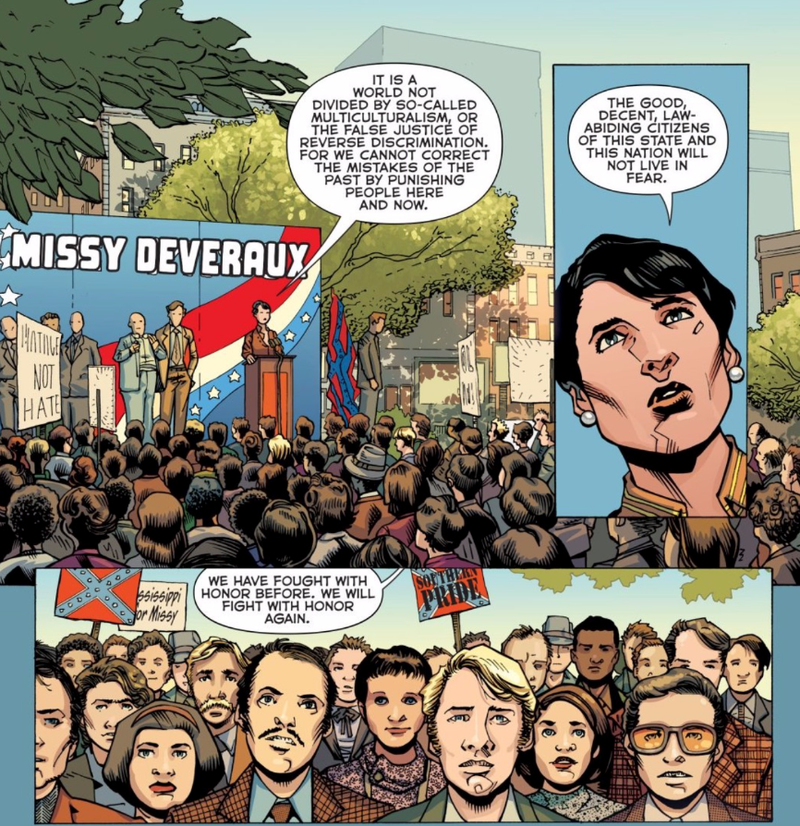Illustration for article titled When a Confederate Superhero Thinks She’s Right
